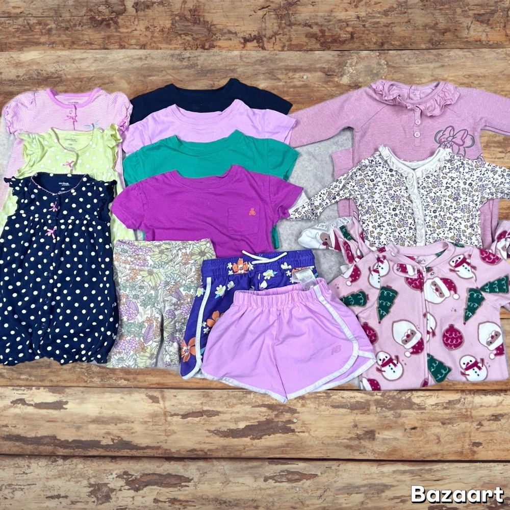 Toddler 12-24 Months Girls Random Clothes Bundle 13 PCS